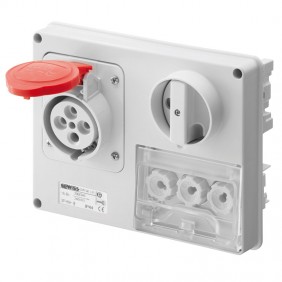Gewiss interlocked socket 3P+N+E 16A IP44 380V...