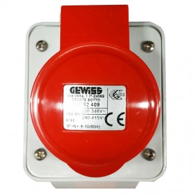 Enchufe fijo de pared Gewiss 3P+N+E 16A IP44...
