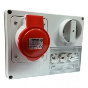 Gewiss interlocked socket 3P+E 32A IP44 380V...