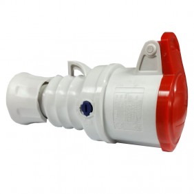 Toma móvil Gewiss 3P+E 16A IP44 rojo 380V GW62008H