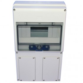 Tableau Gewiss vide pour 2 prises verrouillées...