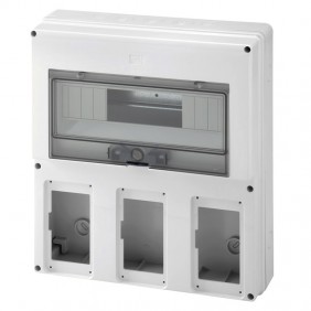 Gewiss empty panel for 3 interlocked sockets...