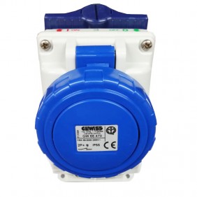 Gewiss vertical interlocked socket 2P+E 16A...