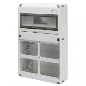 Tableau Gewiss 14 modules avec 4 brides pour...