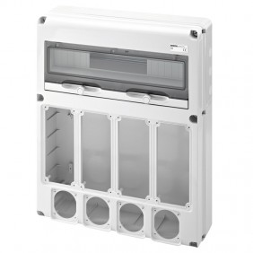 Tableau Gewiss 20 modules avec 4+4 brides pour...