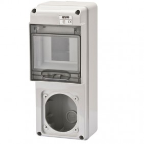 Quadro Gewiss 5 moduli con 1 flangia per prese...