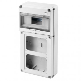 Quadro Gewiss 10 moduli con 2 flange per prese...