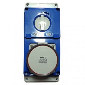 Prise verrouillée Gewiss 3P+N+T 63A IP67 380V...