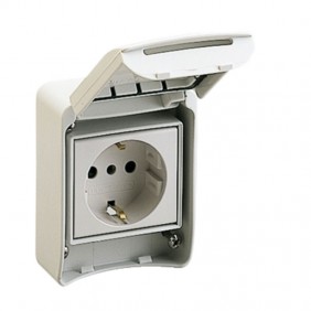 Prise Schneider encastrée schuko 2P+T 230V 81141