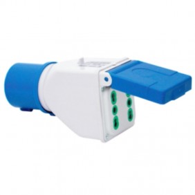 Adaptateur Fanton industriel avec 2 prises...