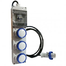 Tableau Gewiss 3 modules avec 3 brides pour...