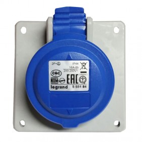Toma inclinada CEE Legrand 2P+E 2X16A+E 230V...