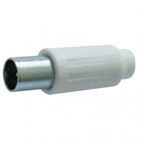 Melchioni coaxial male TV plug 9.5mm white...