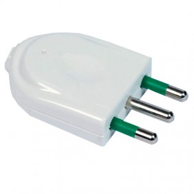 Spina dritta Fanton 2P+T 16A S17 bianca 82520-E