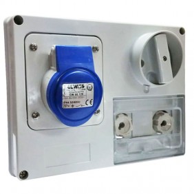 Gewiss interlocked socket 2P+E 16A IP44 220V...