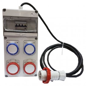 Quadro Gewiss 10 moduli con 4 flange per prese...