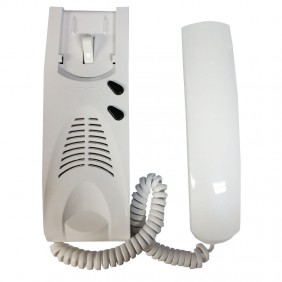 Citofono Elvox Digibus a parete bianco con 2...