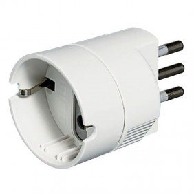Adaptador Bticino 1 enchufe alemán y 10A blanco...