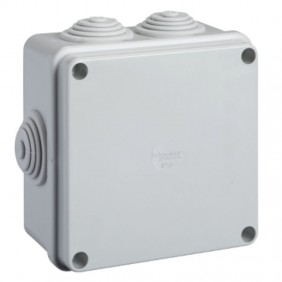 Schneider IP55 box 100X100X50 with grommets...