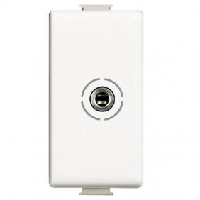 Conector de audio y vídeo Bticino Matix blanco...