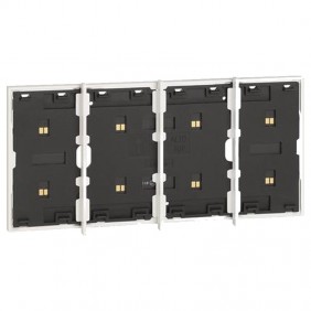 Bticino Living Now electrified frame with 4...