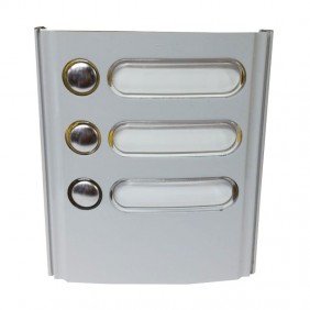 Elvox module name plate with 3 buttons grey...