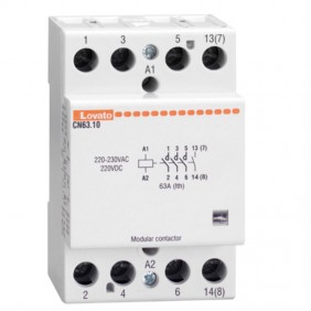 Lovato Modular Contactor 63A AC1 4NO 24VAC/DC 3...
