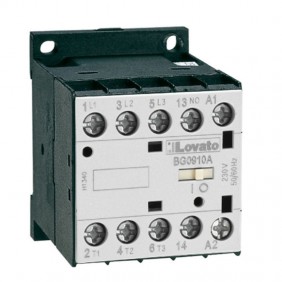 Lovato mini-contacteur tripolaire 9A bobine...