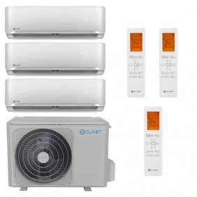 Clivet 12000+12000+12000BTU Inverter R32 A++ Aire Acondicionado Split Trial
