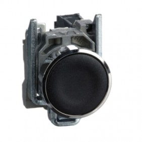 Bouton poussoir noir Telemecanique Harmony XB4...
