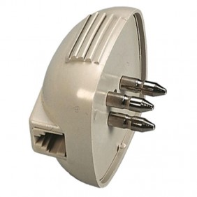 Spina telefonica tripolare Fanton con PLUG 6/4...