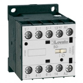 Mini contattore Lovato bobina ac-230V 4NA...