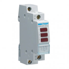 Segnalatore Luminoso Hager con 3 Led Rossi 1...