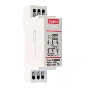 Timer Luce Scale Yokis Urmet ad attacco DIN con...