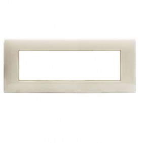 Ave YOUNG44 Plate ivory color 7 modules 44PJ07AVR