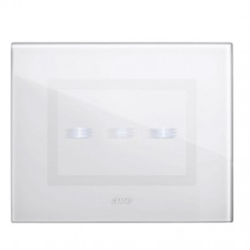 Ave Placa táctil de cristal 3 módulos para 3...