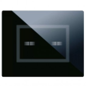 Placca Ave Touch in vetro 3 moduli Per 2...
