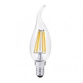 Lampadina a fiamma a filamento LED Poliplast 5W...
