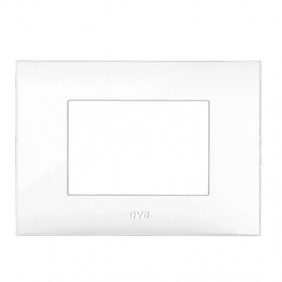 Plaque Ave YOUNG44 couleur blanc 3 modules 44PJ03B
