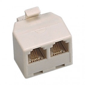 Adaptateur téléphonique Fanton 1 PLUG à 2 PLUG...