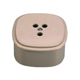 Fanton dreipolige Telefon-Wandsteckdose 22080