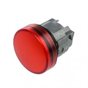 Telemecanique tête de lampe gemme lisse rouge...