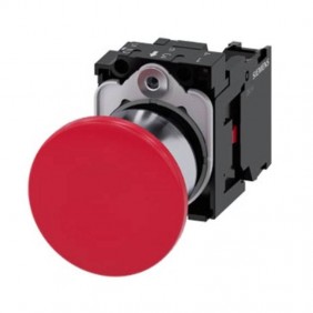 Pulsador de seta rojo Siemens 40mm 1NC...