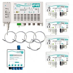 Fracarro OPT-PDM-MINI Kit de fibra óptica para...