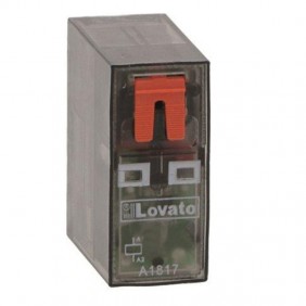 Mini Relè Lovato 8A 2 scambi 24VAC + LED...