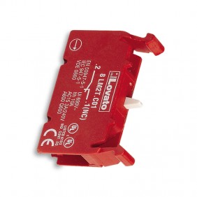 Contatto Lovato NC serie 8LM 22mm rosso 8LM2TC01