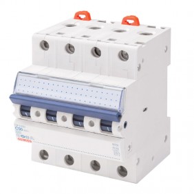 Disjoncteur magnétothermique Gewiss 50A 4P 6KA...