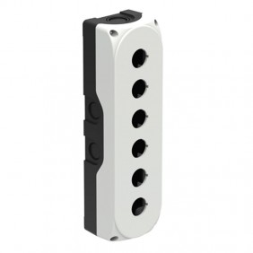 Etui Lovato en plastique gris IP67pour 6...