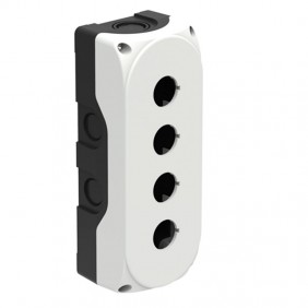 Carcasa de plástico Lovato gris IP67 para 4...