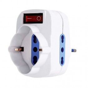Melchioni adapter MKC1 schuko socket 2 two-pin...